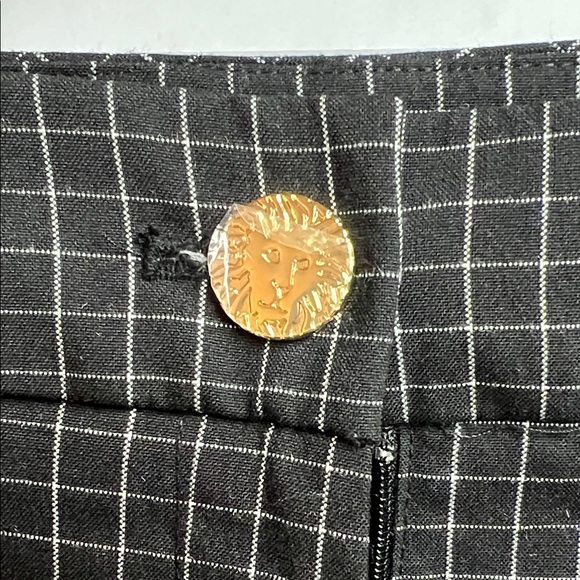 Anne Klein Women's Black Checkered Trousers - Picture 6 of 10